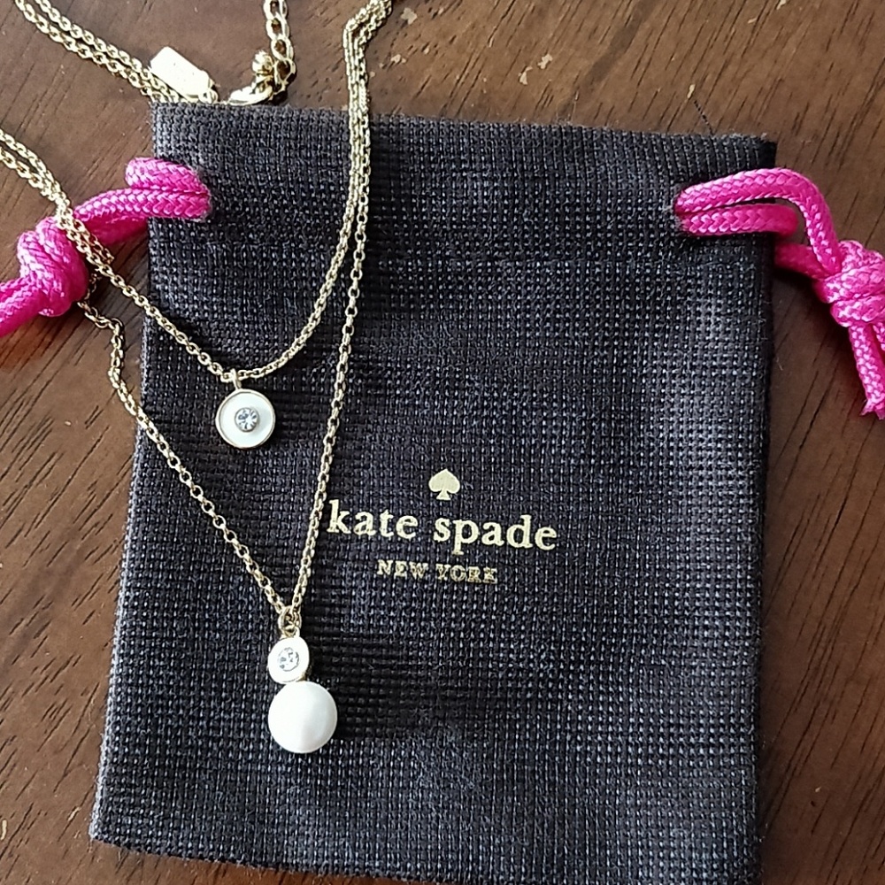 Kate spade double layer necklace with pearl